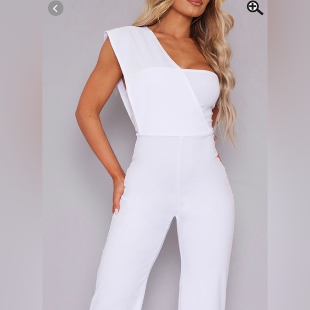 Bachelorette Occasion White Jumpsuit NWT